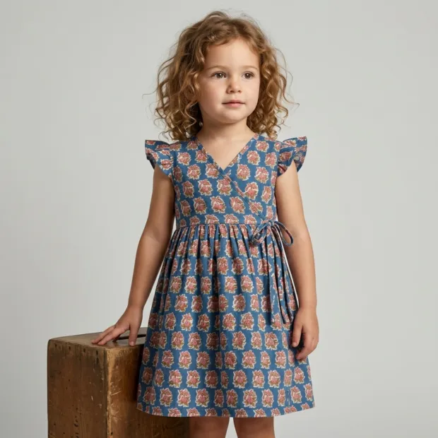 Robe enfant portefeuille Meena