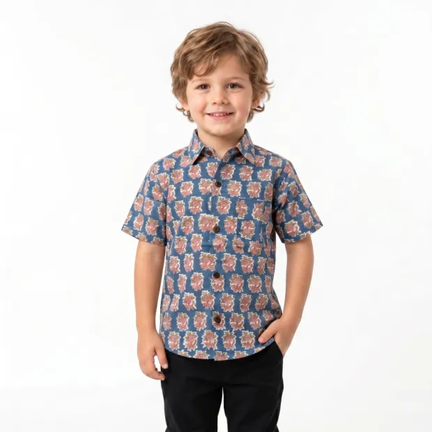 Chemise enfant manches courtes Meena