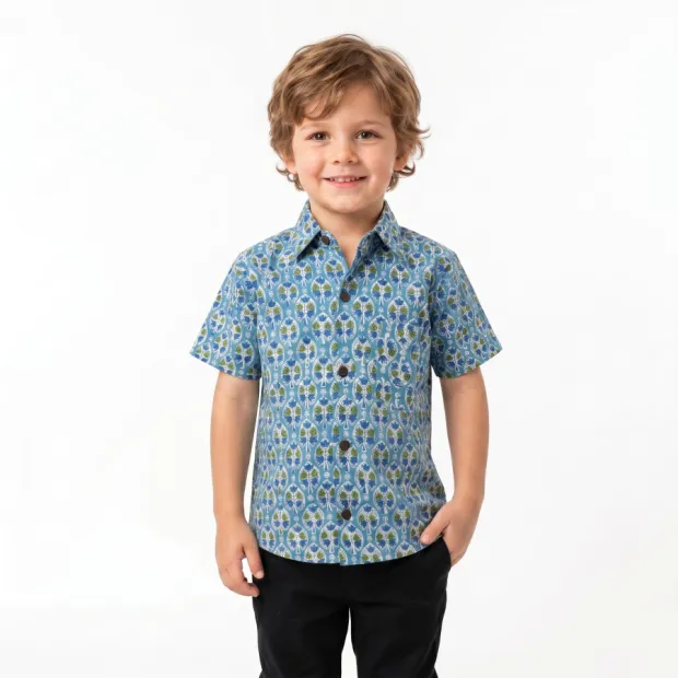 Chemise enfant manches courtes Arun