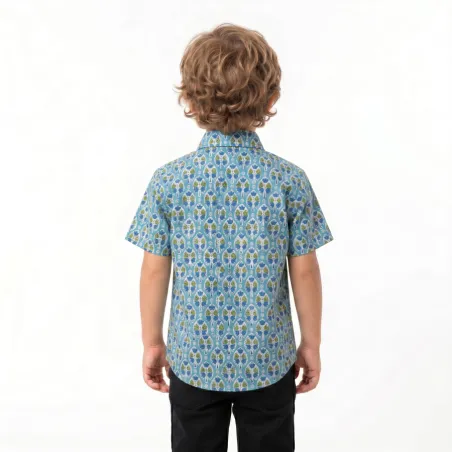 Chemise enfant manches courtes Arun