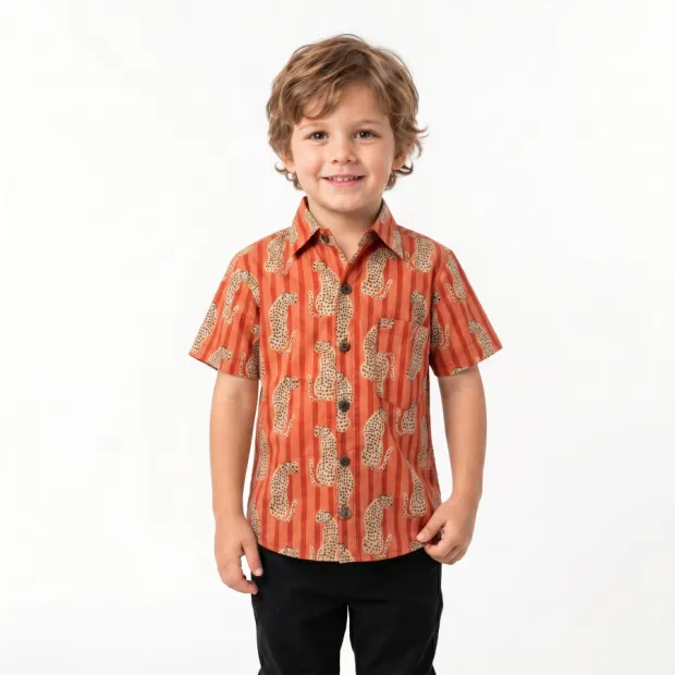 Chemise enfant manches courtes Agni