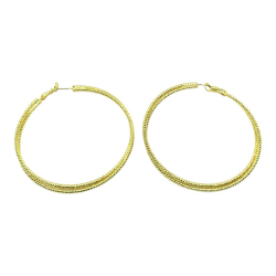 Boucles d'oreilles clous " Anneau ciselé " - Bibop et Lula