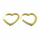 Boucles d'oreilles clous " Coeur en mailles " - Bibop et Lula