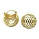 Boucles d'oreilles dormeuses "Créole bombée losange" - Bibop et Lula