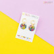 Eden boucles d'oreilles "Flower Citron" - Bibop et Lula