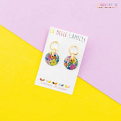 Eden boucles d'oreilles "Flower Citron" - Bibop et Lula