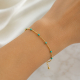 Bracelet Perles turquoises - Bibop et Lula