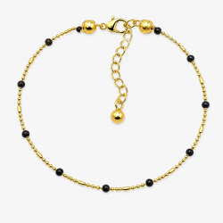 Bracelet Perles noires - Bibop et Lula