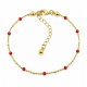 Bracelet Perles rouges - Bibop et Lula