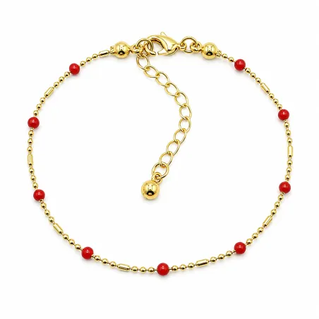 Bracelet Perles rouges