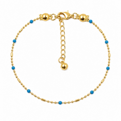 Bracelet Perles bleues - Bibop et Lula