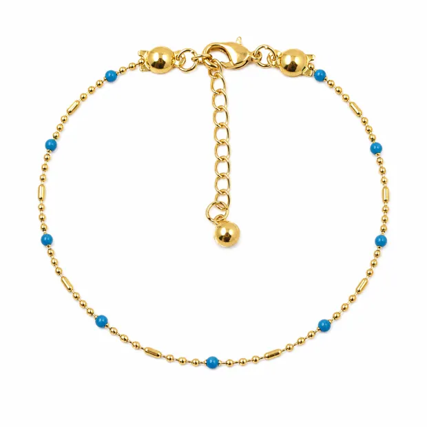 Bracelet Perles bleues