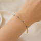 Bracelet Perles bleues - Bibop et Lula