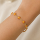 Bracelet Fleurs oranges - Bibop et Lula