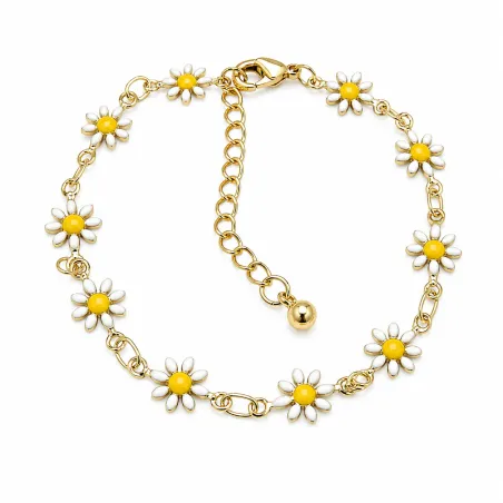 Bracelet Fleurs blanches