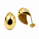 Boucles d'oreilles clous "Créole bombée allongée" - Bibop et Lula