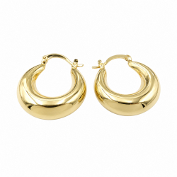 Boucles d'oreilles dormeuses " Créole bombée étirée" - Bibop et Lula
