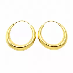 Boucles d'oreilles dormeuses " Créole bombée aplatie" - Bibop et Lula