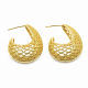 Boucles d'oreilles clous "Créole bombée entrelacs" - Bibop et Lula