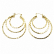 Boucles d'oreilles dormeuses " Créole triple" - Bibop et Lula