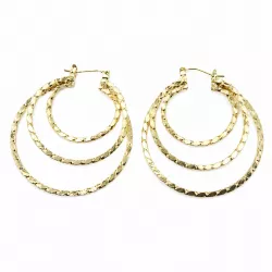 Boucles d'oreilles dormeuses " Créole triple" - Bibop et Lula