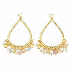 Boucles d'oreilles pendante "Rosa " - Bibop et Lula