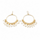 Boucles d'oreilles pendante "Bianca " - Bibop et Lula