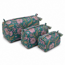 Pochette matelassée Jade Rosée - Bibop et Lula