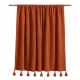 Paréo / Grande étole en double gaze de coton terracotta - Bibop et Lula
