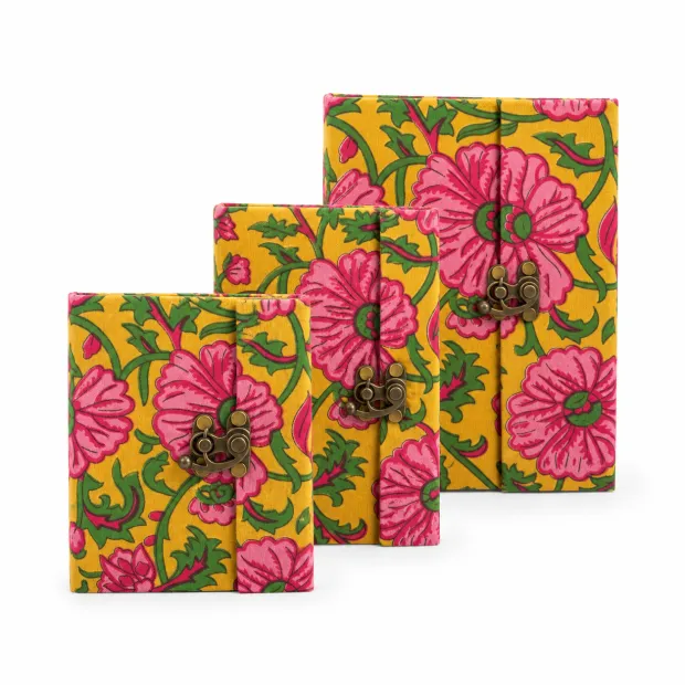 Carnets de notes tissu Soleil