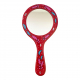 Miroir à main artisanal rouge - Bibop et Lula
