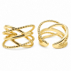 Bague dorée ajustable "Croisillon" - Bibop et Lula