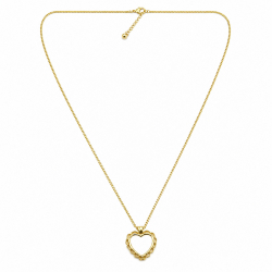 Collier doré "Coeur suspendu" - Bibop et Lula