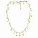 Collier doré "Lune et fleur" - Bibop et Lula