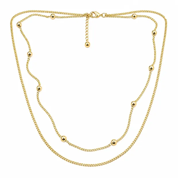 Collier doré "Duo"