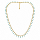 Collier doré "Cotillon bleu" - Bibop et Lula