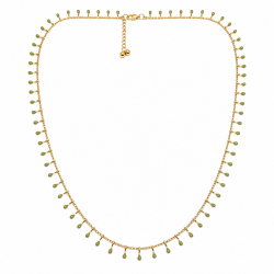 Collier doré "Cotillon vert" - Bibop et Lula