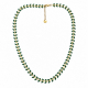 Collier doré "Feuillage vert" - Bibop et Lula