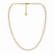 Collier doré "Feuillage blanc" - Bibop et Lula