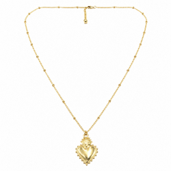 Collier doré "Ex Voto" - Bibop et Lula