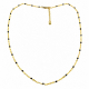 Collier doré "Chaînette perle noire" - Bibop et Lula