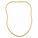 Collier doré "Maille Serpentine ronde" - Bibop et Lula