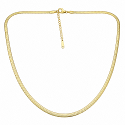 Collier doré "Maille serpentine" - Bibop et Lula