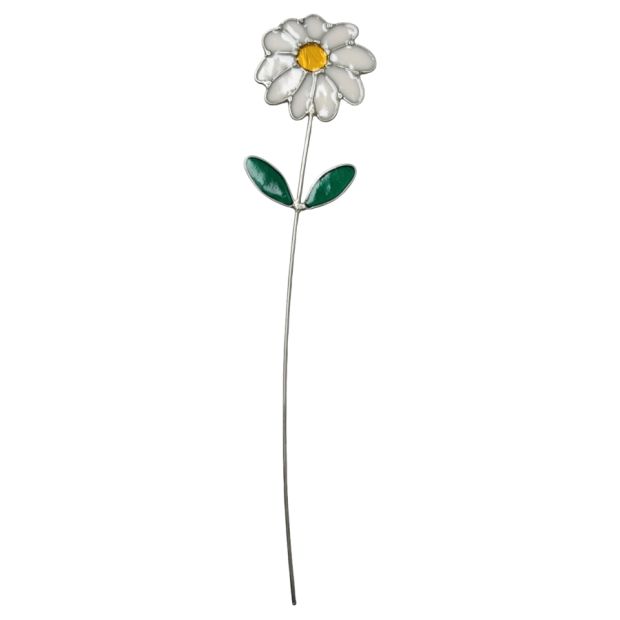 Fleur décorative en vitrail Pâquerette N°2
