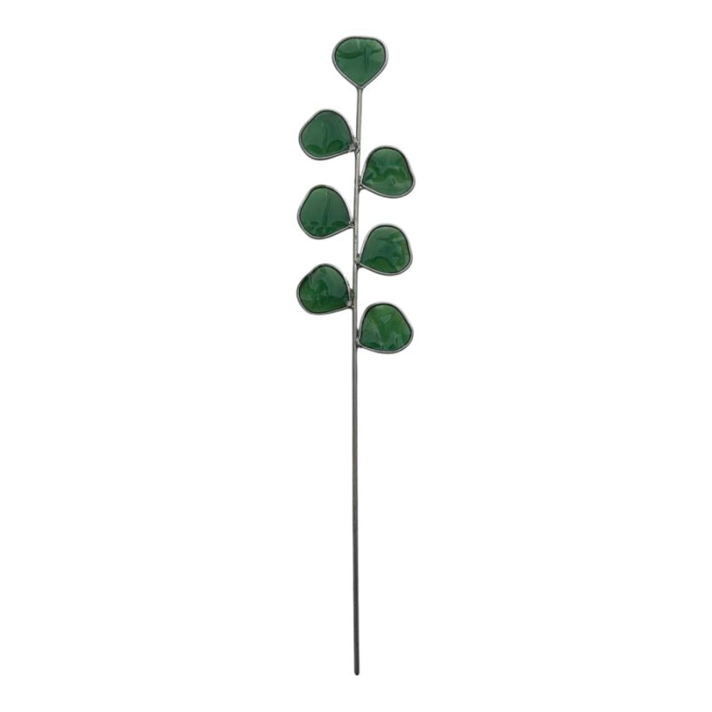 Feuillage Rond vert décoratif en vitrail à planter