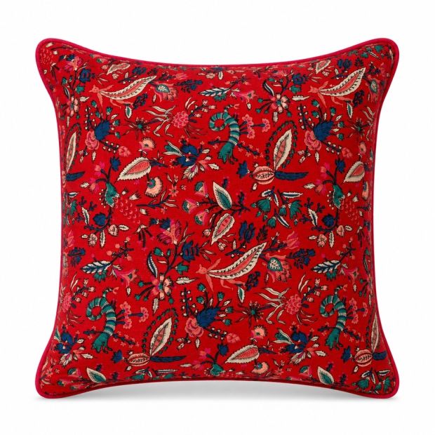 Housse de coussin carré block print Nuit