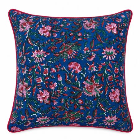 Housse de coussin carré block print Nuit