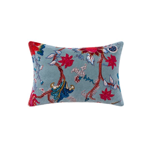 Housse de coussin velours petit rectangle Indira