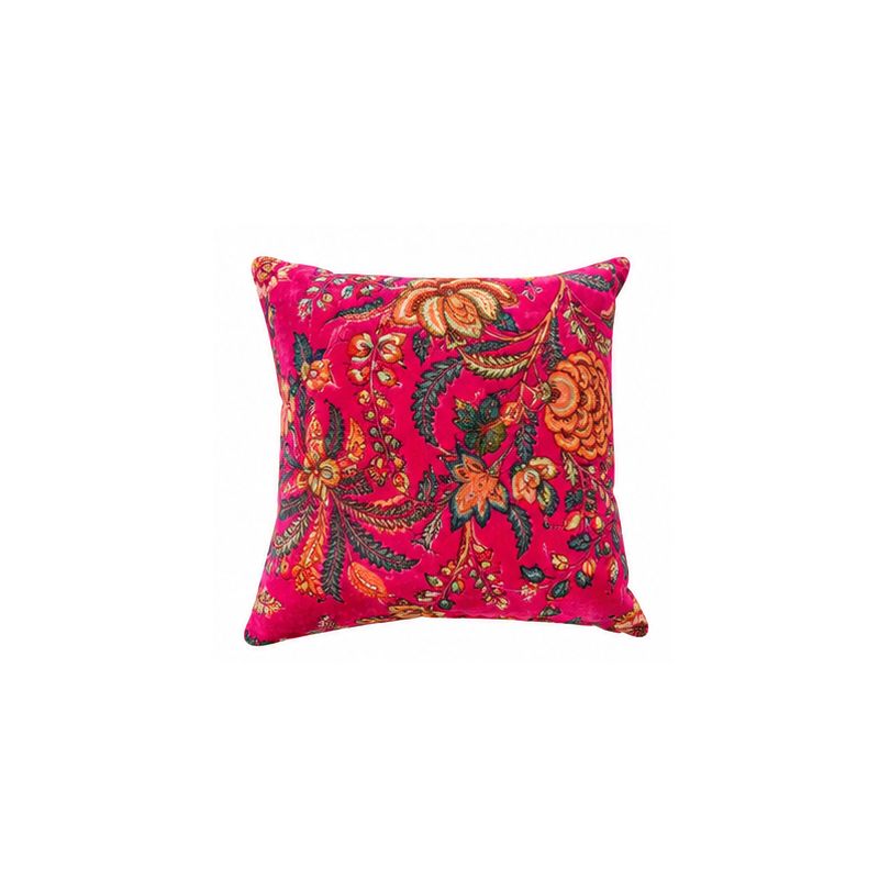 Housse de coussin velours Cali-rose