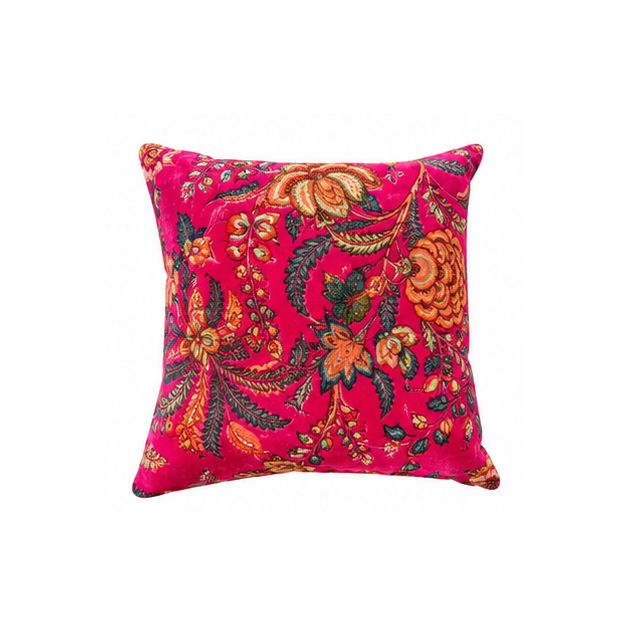 Housse de coussin velours Cali-rose